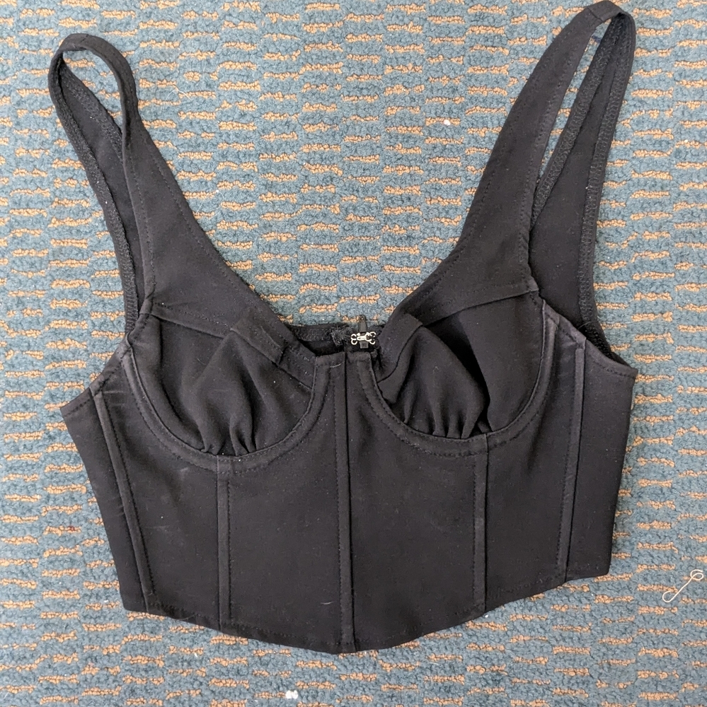 Tic Toc Corset Cropped Tank